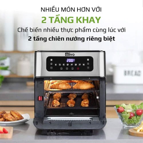 Nồi chiên không dầu olivo af12 dung tích 12l 9 2-tang-chien-nuong