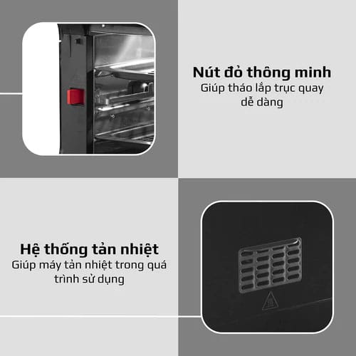 Nồi chiên không dầu olivo af12 dung tích 12l 13 Nồi Chiên Không Dầu Olivo AF12 dung tích 12L 3