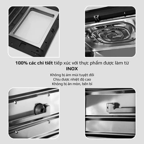 Nồi chiên không dầu olivo af12 dung tích 12l 10 chat-lieu-inox-cao-cap