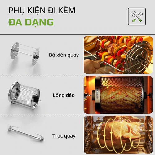 Nồi chiên không dầu olivo af12 dung tích 12l 11 Nồi Chiên Không Dầu Olivo AF12 dung tích 12L 1