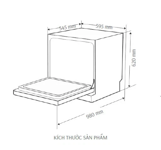 Máy rửa bát canzy cz de8b05eu 8 bộ 3 Máy rửa bát CZ DE8B05EU