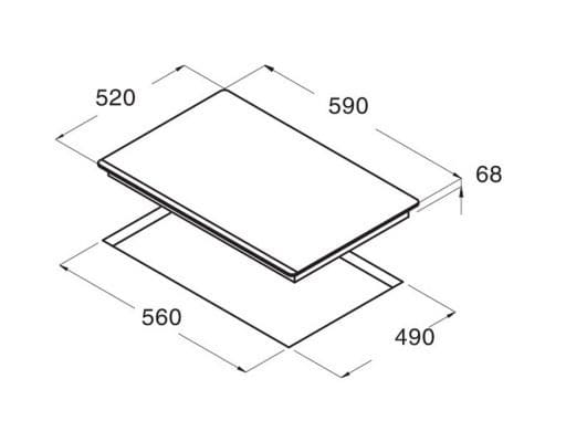 Bếp từ ba Smaragd ISB-339 1