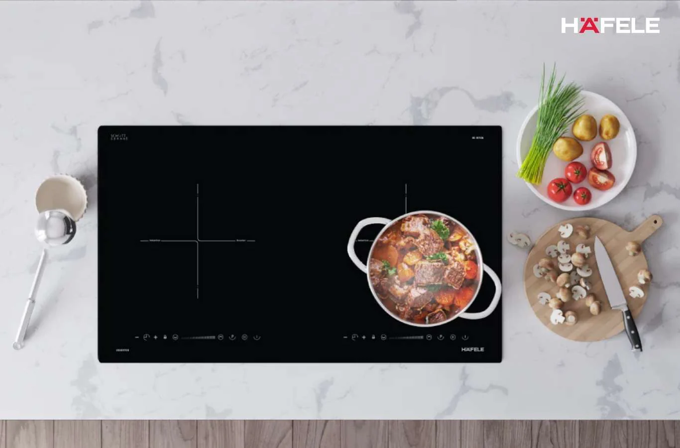 Bếp từ đôi hafele hc-i3732a 3 Bếp từ 2 vùng nấu Hafele HC-I3732A