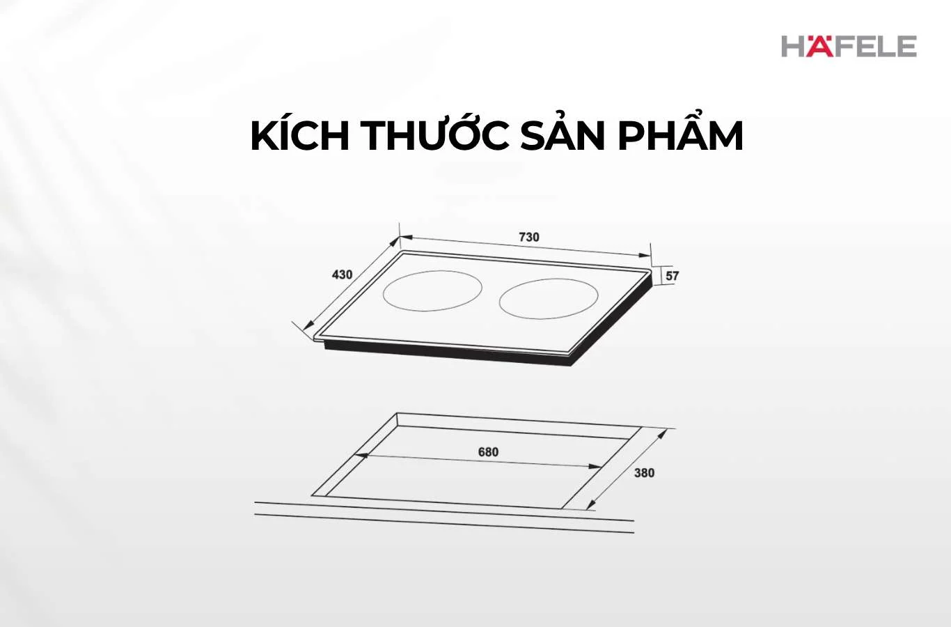 Bếp từ đôi hafele hc-i3732a 5 Bếp từ 2 vùng nấu Hafele HC-I3732A