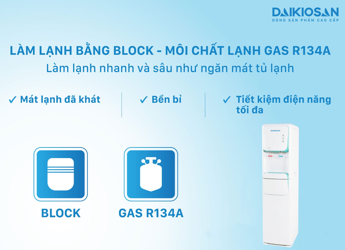 Cây nước nóng lạnh daikiosan dvd-000005 hút bình 6 Cây nước nóng lạnh cao cấp Daikiosan DVD-000005 hút bình