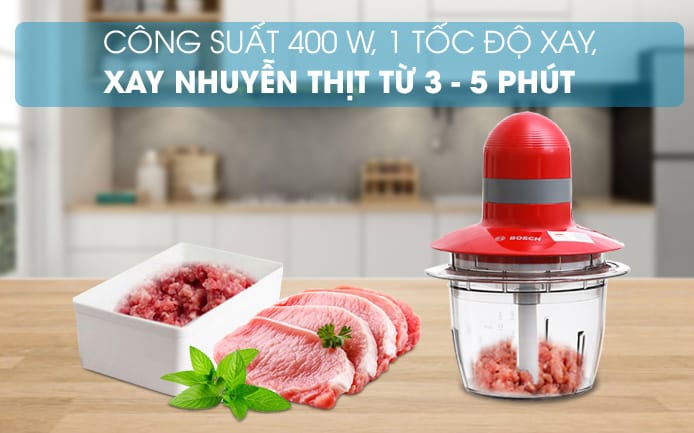 Máy xay thịt bosch mmr08r2 của đức kèm đĩa đánh trứng 10 Công suất 400W xay khỏe