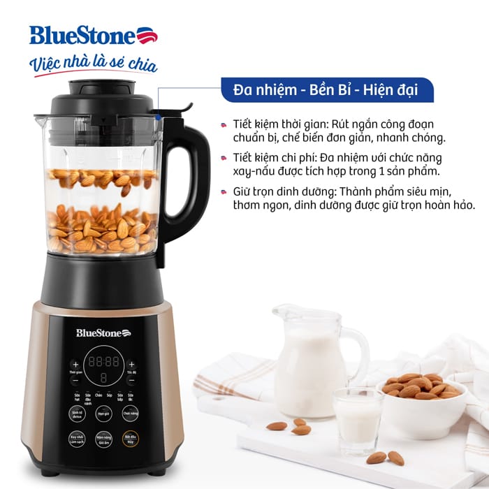 Máy làm sữa hạt xay nấu đa năng bluestone blb-6033 1,75 lít 1600w 2 Máy xay nấu đa năng BLB6033