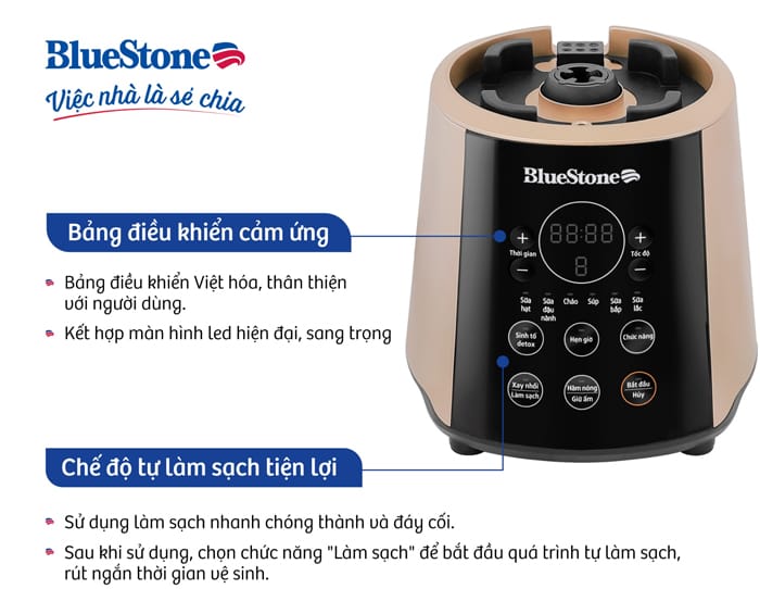 Máy làm sữa hạt xay nấu đa năng bluestone blb-6033 1,75 lít 1600w 5 Máy xay nấu đa năng BLB6033