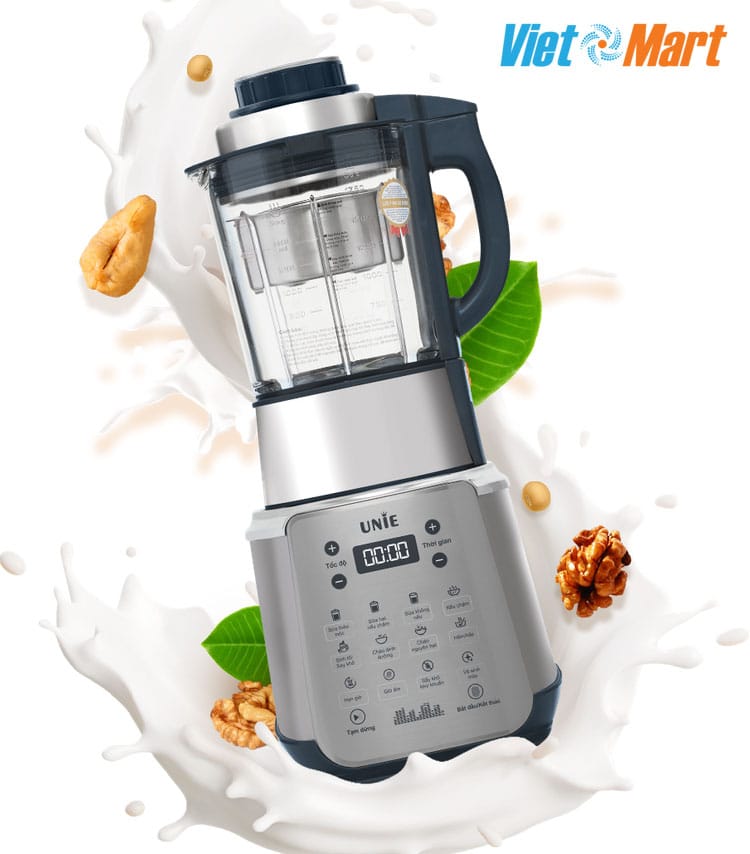 Máy làm sữa hạt unie v9s xay nấu đa năng 1,75 lít 1800w 2 Máy làm sữa hạt Unie V9S xay nấu đa năng 1,75 Lít 1800W - Ảnh 2