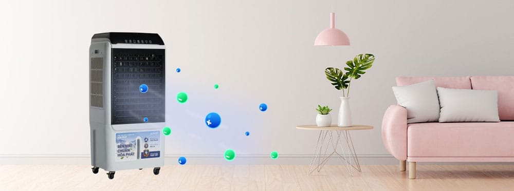 Quạt làm mát không khí hòa phát hpcf1-033i 100w 2 Quạt làm mát không khí Hòa Phát HPCF1-033I