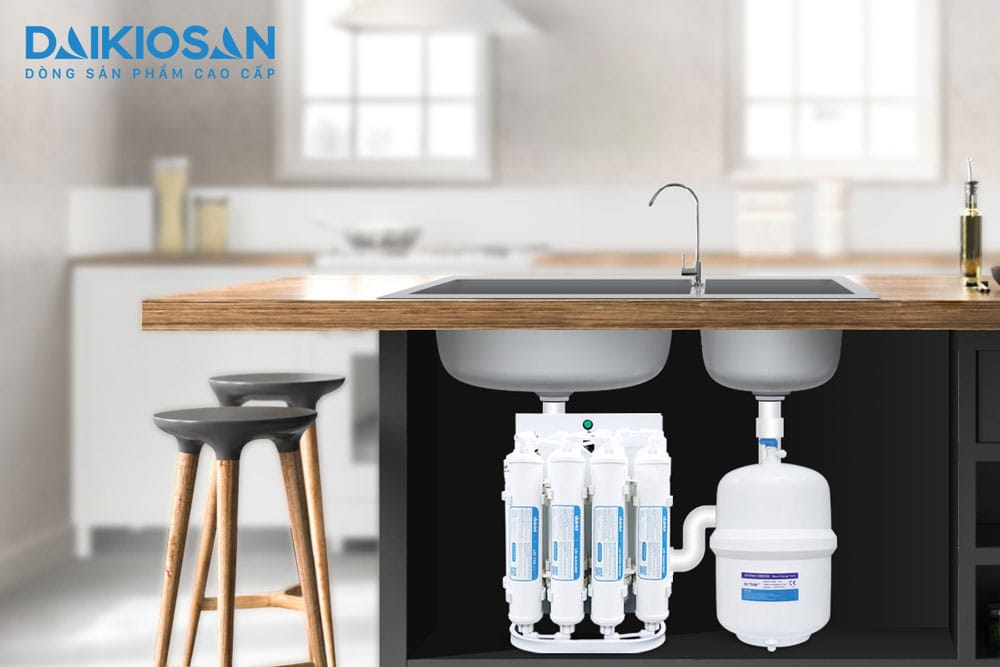 Máy lọc nước ro daikiosan dsw-44009d để gầm 9 lõi 3 Kiểu dáng để gầm tiết kiệm không gian