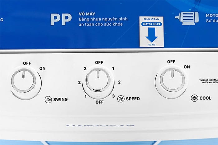 Quạt điều hoà daikiosan dka-04500a 5 Bảng điều khiển Quạt điều hoà Daikiosan DKA-04500A