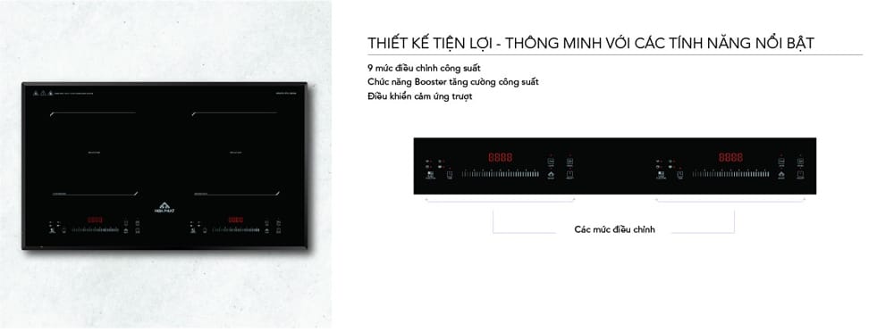 Bảng điều khiển cảm ứng trượt và chạm