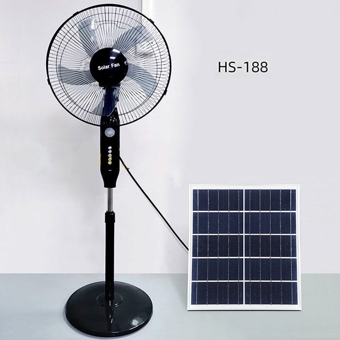 Quạt cây đứng tích điện Solar HS-188