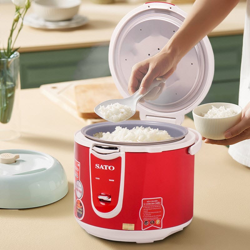 Nồi cơm điện sato 18q016 dung tích 1. 8l 3 Nồi cơm điện Sato 18Q016
