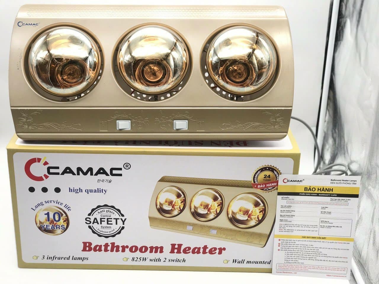 công suất tối đa 825w phù hợp trong không gian khoảng 6m2