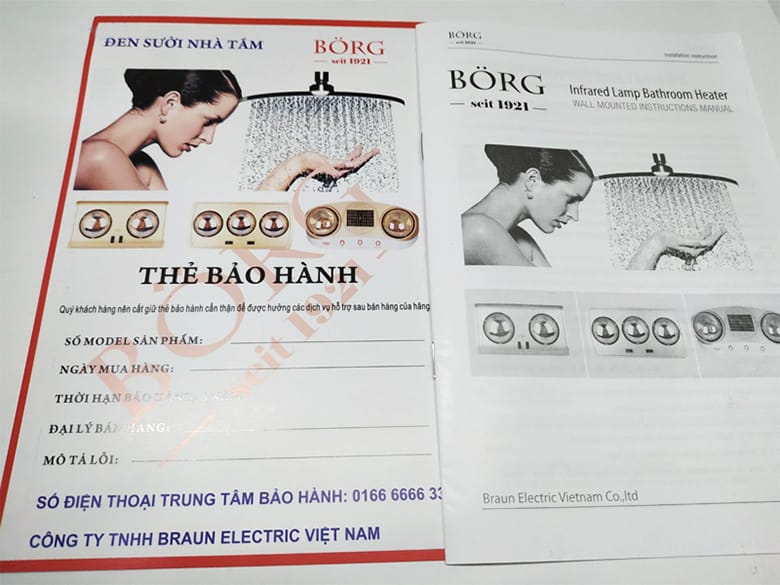 Phiếu bảo hành chính hãng 