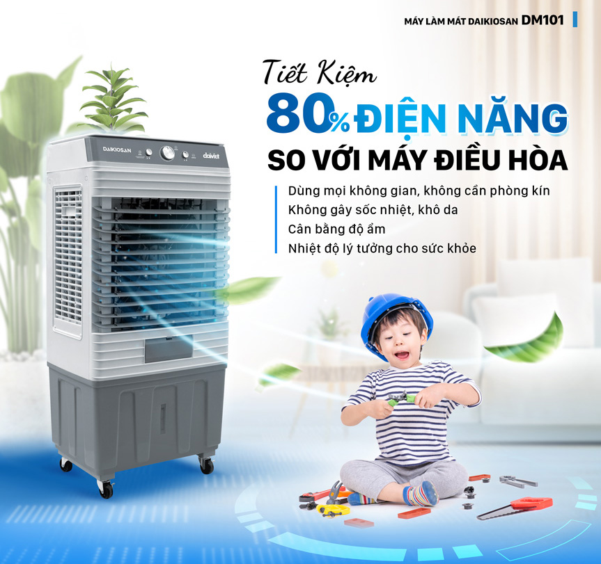 Quạt điều hòa tiết kiệm tới 80% điện so với máy lạnh