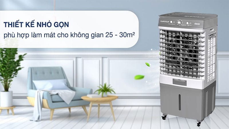 Quạt điều hòa daikiosan dm108 79w 2 Làm mát diện tích rộng rãi, thoải mái