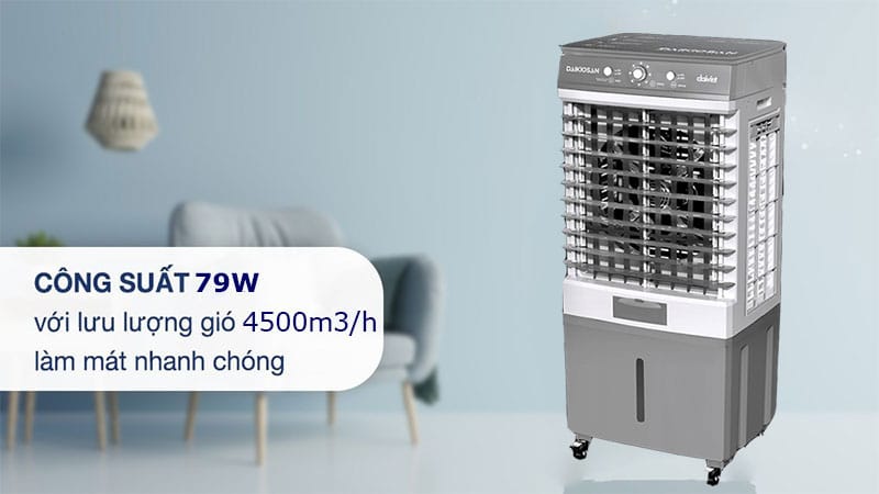 Quạt điều hòa daikiosan dm108 79w 3 Thiết kế nhỏ gọn, công suất khỏe khoắn