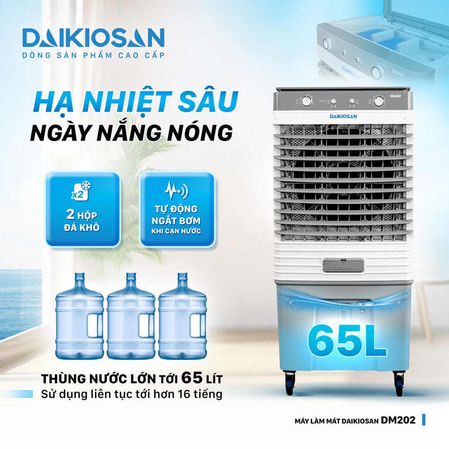 Quạt điều hoà daikiosan dm202 210w 6 Trang bị nhiều hệ thống thông minh, hiện đại