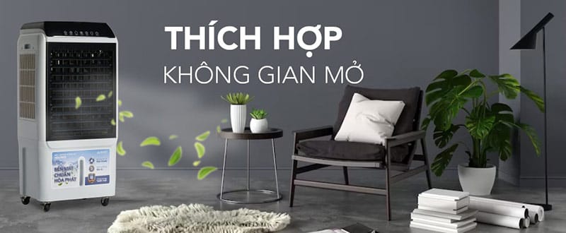 Máy làm mát không khí Hòa Phát HPCF1-033i thích hợp không gian mở
