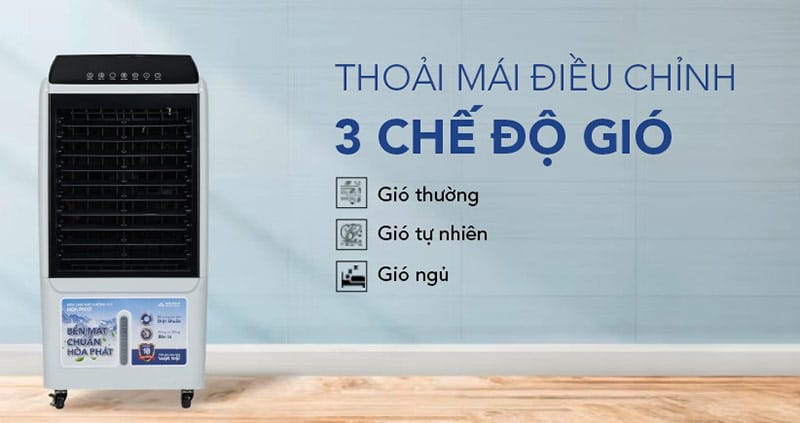 Máy làm mát không khí Hòa Phát HPCF1-033i có gió ngủ và tự nhiên