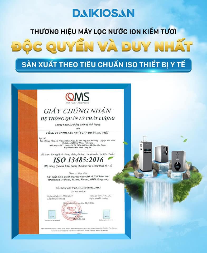 Máy biến đổi nước RO thành nước ion kiềm tươi Daikiosan DN068 1