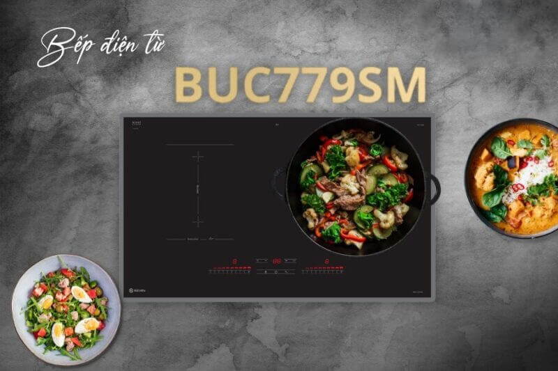 Bếp từ đôi buchen buc779sm nhập khẩu đức 2 Thiết kế sang trọng, tiện ích
