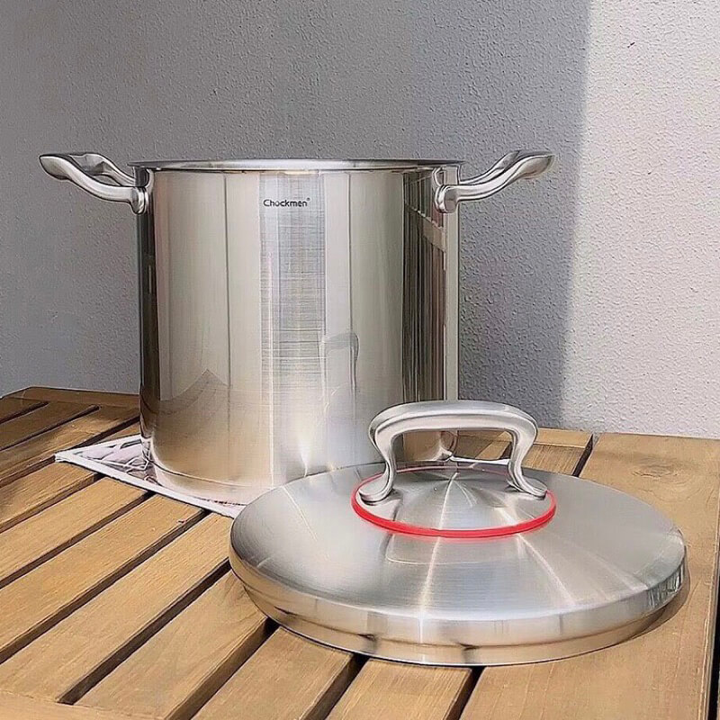 Nồi luộc gà chockmen ckm210 28cm cao 25cm 3 Chất liệu inox 18/10