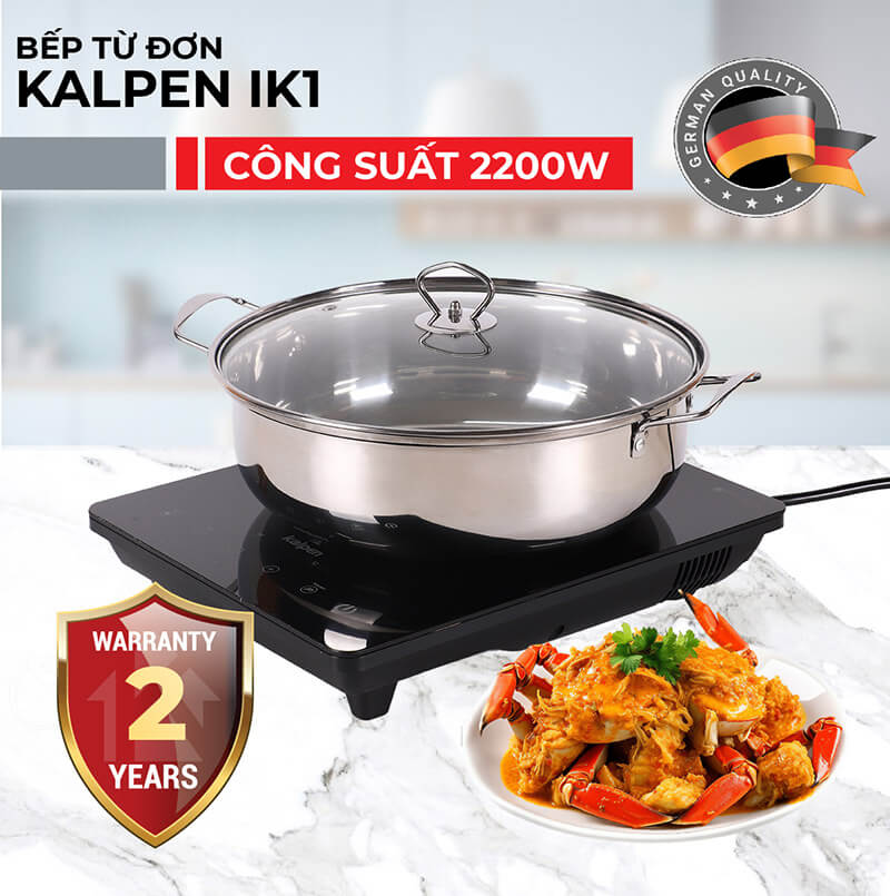 Bếp từ đơn kalpen ik1 công suất 2200w 6 Bếp từ đơn Kalpen IK1 bảo hành 2 năm