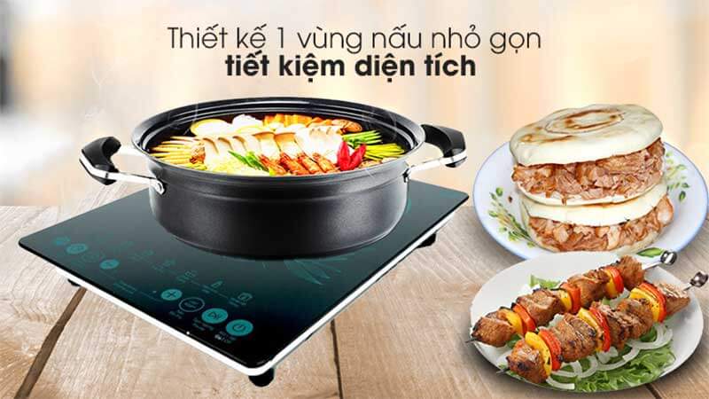Bếp điện từ đơn supor sdhcb11tvn-gr 2 Thiết kế đơn giản