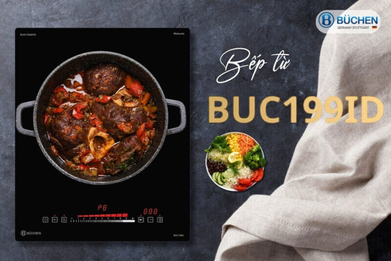 Bếp từ đơn buchen buc199id 2000w 2 Bếp từ đơn Buchen BUC199ID 2000W 1