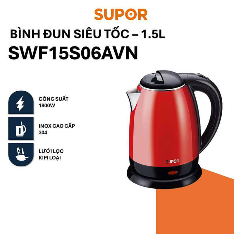 Ấm siêu tốc Supor 15S06AVN 2