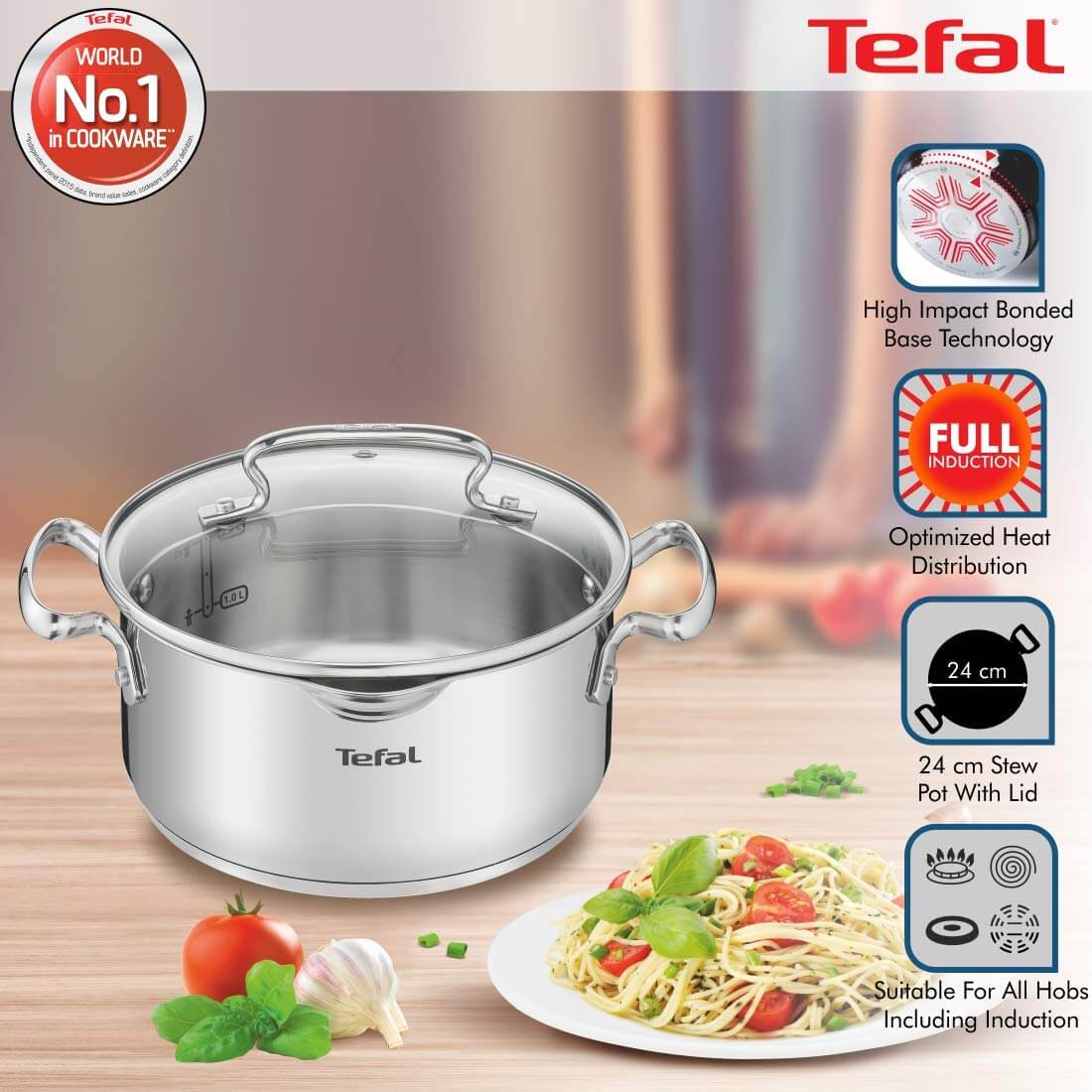 Nồi inox cao cấp duetto plus g7196455 28cm 4 Đa dạng loại bếp