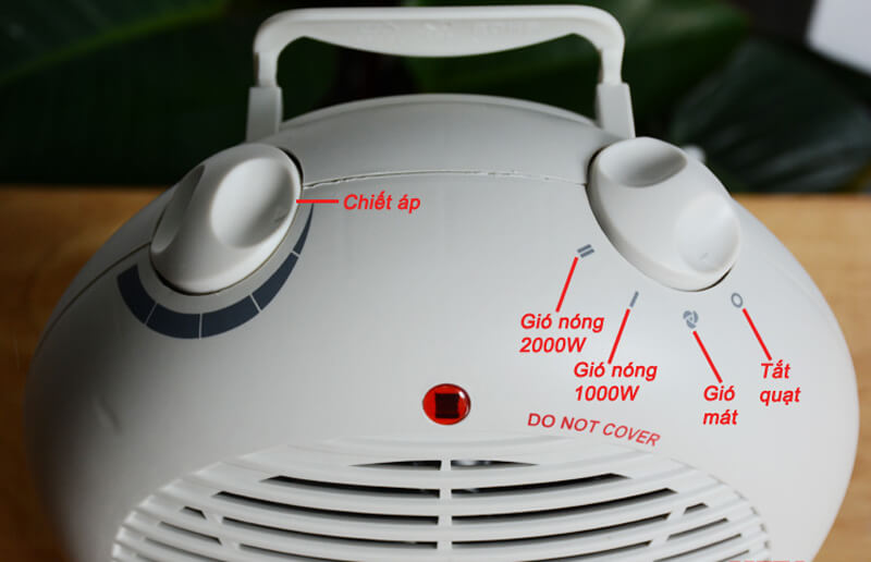 Điều chỉnh công suất bằng núm vặn tiện ích 