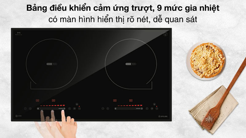 Bếp từ đôi spelier stl 520s 5 Điều khiển dễ dàng