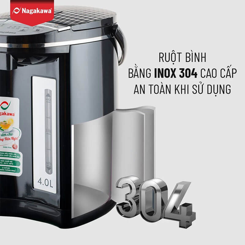 Bình thủy điện nagakawa nag0404 4l 5 Bình thủy điện Nagakawa NAG0404 4L 4