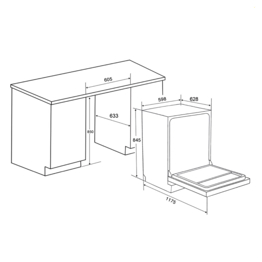 Máy rửa bát spelier sp 16dwkt/b 12 Máy rửa bát Spelier SP 16DWKT/B
