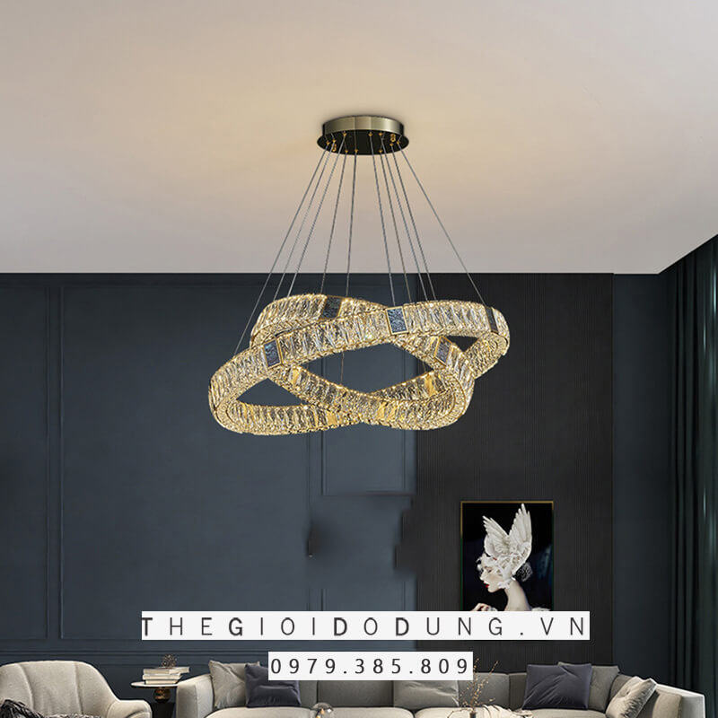 Đèn thả pha lê trang trí hiện đại tpl085 6 Phù hợp nhiều không gian