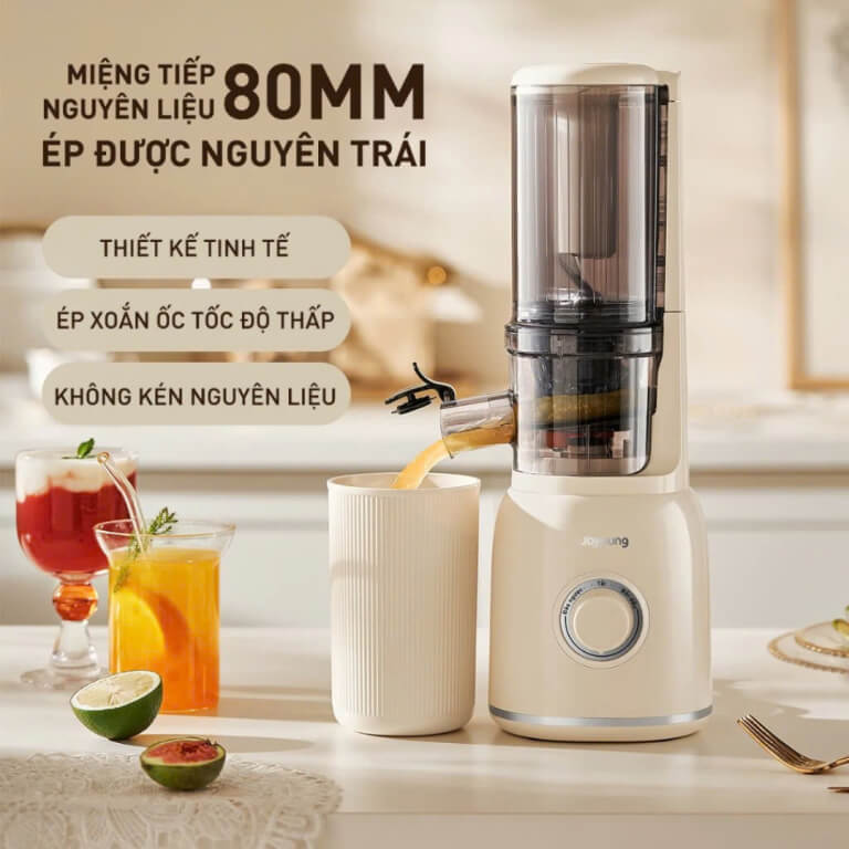 Máy ép chậm joyoung jsj-550 800ml 3 Ống tiếp nguyên liệu