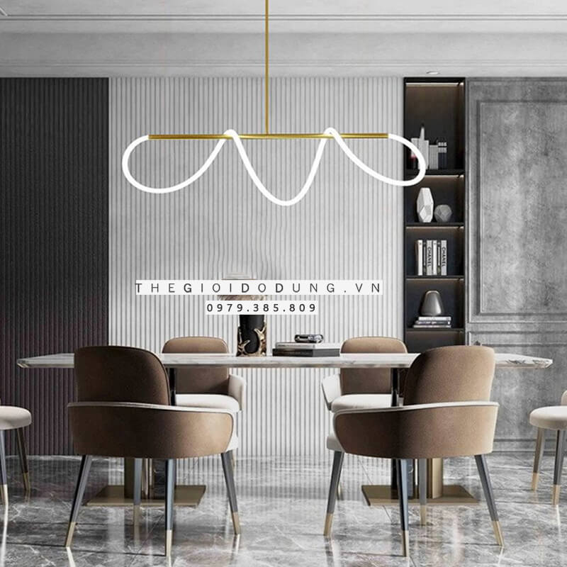 Đèn thả trang trí led ống xoắn DC-L053 hiện đại