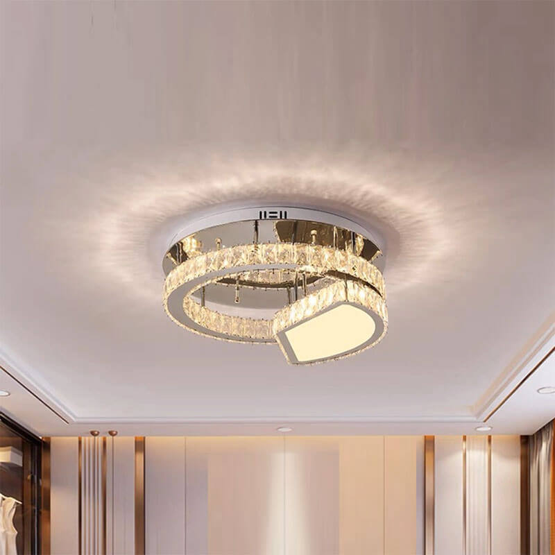 Đèn mâm mica pha lê ốp trần mkpl-053 1 Đèn mâm mica pha lê ốp trần MKPL-053