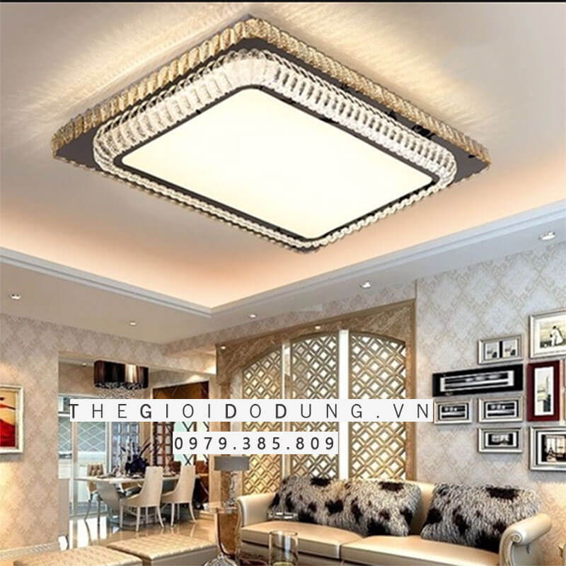 đèn mâm mica pha lê thiết kế sang trọng và tinh tế