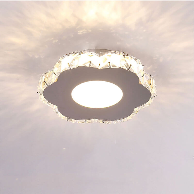 Đèn mâm ốp trần mica pha lê mkpl-071 1 Đèn mâm ốp trần mica pha lê MKPL-071