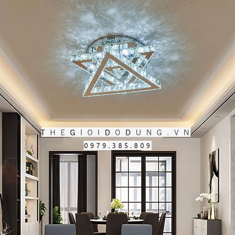 đèn ốp trần cao cấp chất liệu hiện đại
