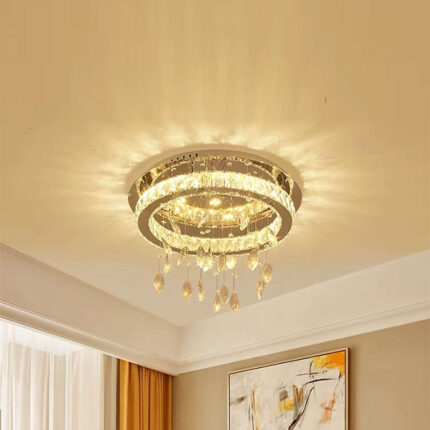 Đèn mâm pha lê ốp trần trang trí M9226