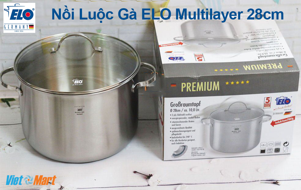 Nồi luộc gà elo multilayer premium 28cm đúc liền khối 7 Nồi Luộc Gà Elo Multilayer Premium 28cm Đúc Liền Khối