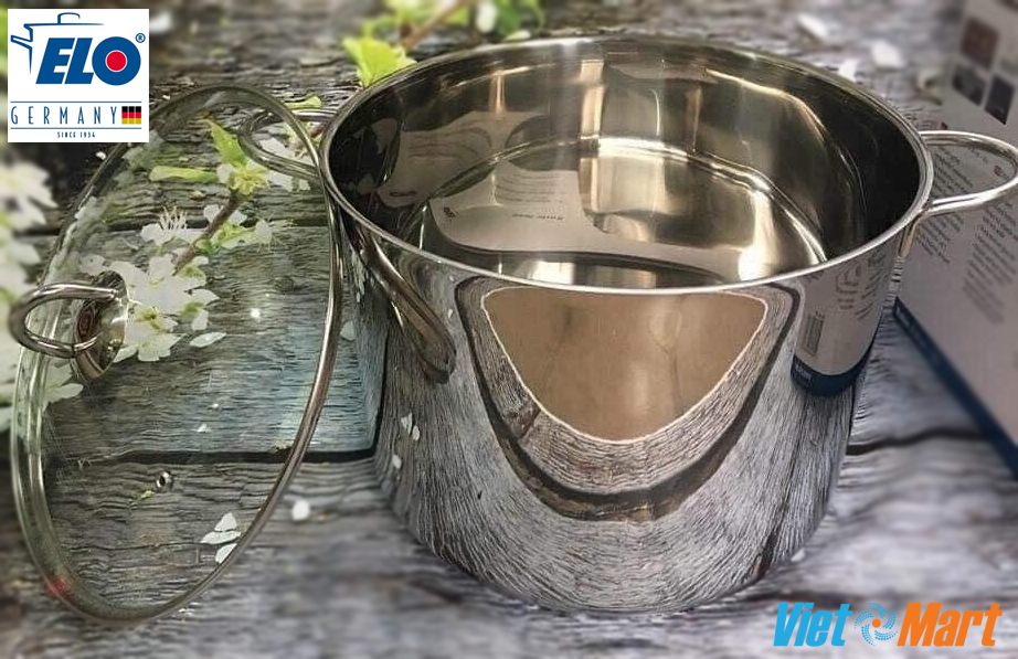 Nồi luộc gà elo rubin 28cm 11 lít của đức 13 Nồi luộc gà inox ELO Rubin 28cm chất liệu inox 304 cao cấp giúp nồi luôn sáng bóng theo thời gian sử dụng