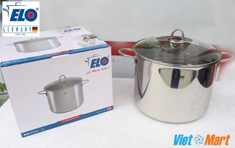 Nồi luộc gà elo rubin 28cm 11 lít của đức 7 Nồi luộc gà cánh tiên ELO Rubin 28cm cao 21cm